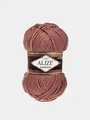 Коралловый меланж пряжа Alize Lanagold 51% Акрил 49% Шерсть 100г 240м (часть 1)