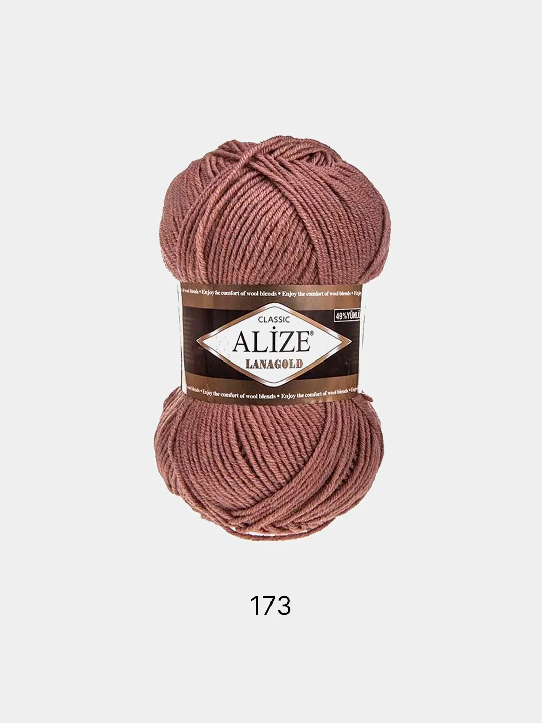 Коралловый меланж пряжа Alize Lanagold 51% Акрил 49% Шерсть 100г 240м (часть 1)