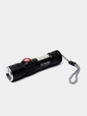 Светодиодный фонарь с зарядкой от USB и боковым стробоскопом