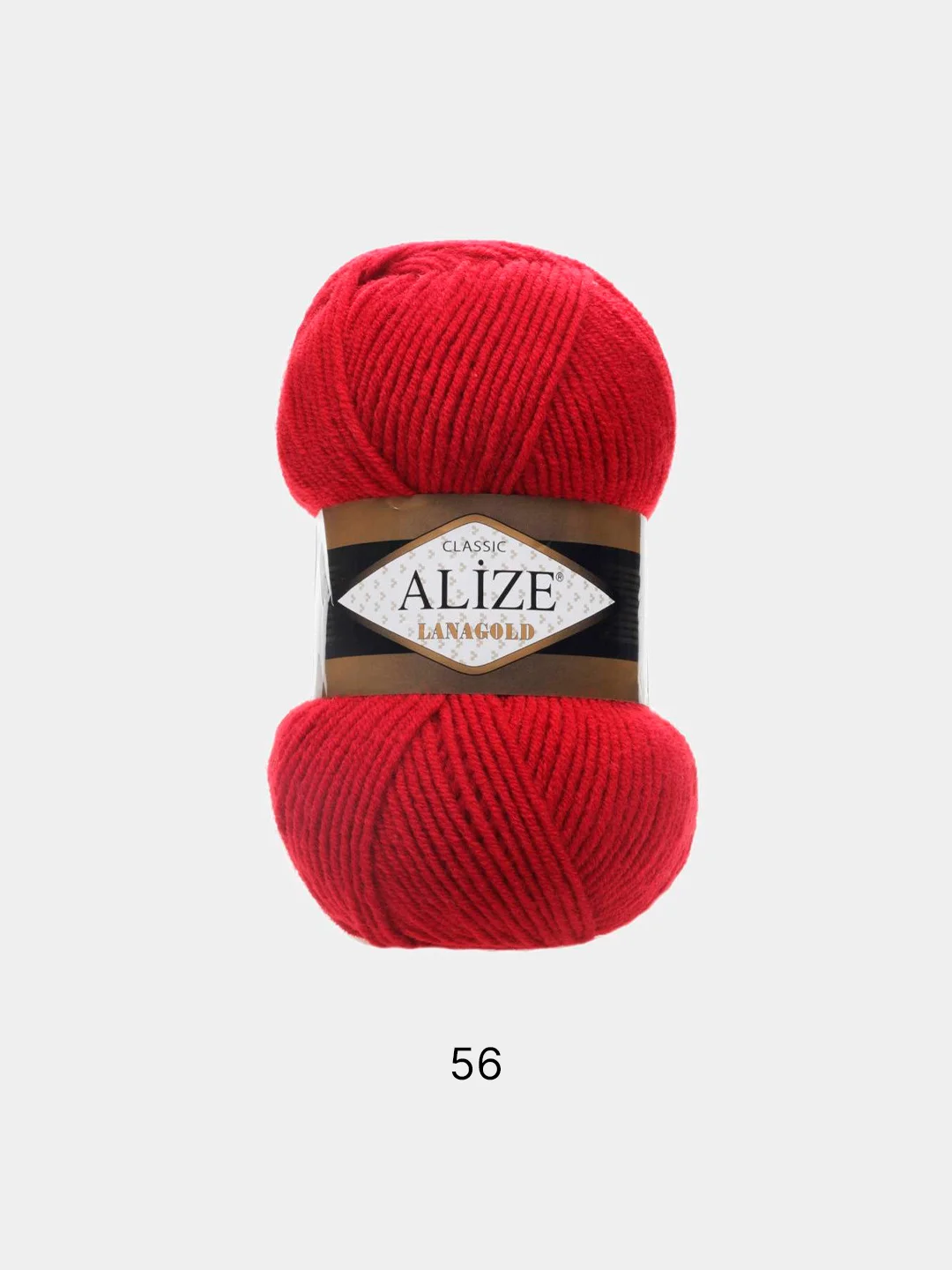 Красный пряжа Alize Lanagold 51% Акрил 49% Шерсть 100г 240м (часть 1)