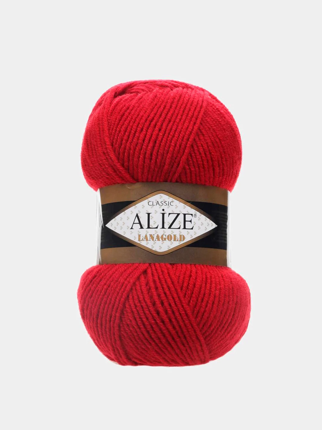 Красный пряжа Alize Lanagold 51% Акрил 49% Шерсть 100г 240м (часть 1)