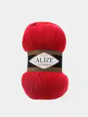 Красный пряжа Alize Lanagold 51% Акрил 49% Шерсть 100г 240м (часть 1)