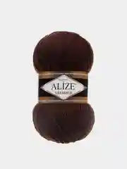 Шоколадный пряжа Alize Lanagold 51% Акрил 49% Шерсть 100г 240м (часть 1)