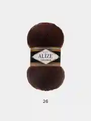 Шоколадный пряжа Alize Lanagold 51% Акрил 49% Шерсть 100г 240м (часть 1)