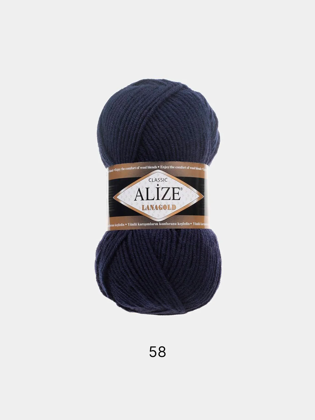 Индиго пряжа Alize Lanagold 51% Акрил 49% Шерсть 100г 240м (часть 1)