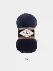 Индиго пряжа Alize Lanagold 51% Акрил 49% Шерсть 100г 240м (часть 1)