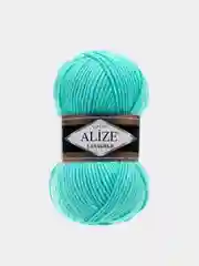 Мятный пряжа Alize Lanagold 51% Акрил 49% Шерсть 100г 240м (часть 1)