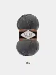 Серый меланж пряжа Alize Lanagold 51% Акрил 49% Шерсть 100г 240м (часть 1)