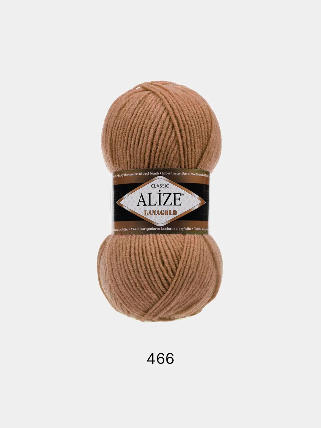 Светло-коричневый пряжа Alize Lanagold 51% Акрил 49% Шерсть 100г 240м (часть 1)