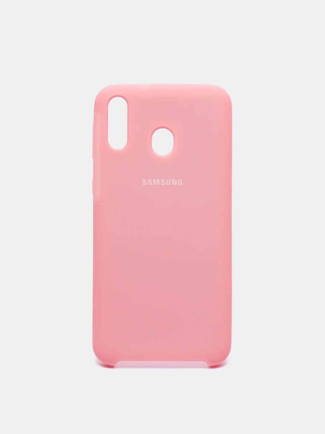 Розовый чехол силиконовый Silicone Cover Case для Samsung Galaxy A6S, M20