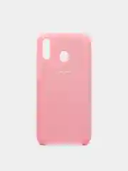 Розовый чехол силиконовый Silicone Cover Case для Samsung Galaxy A6S, M20