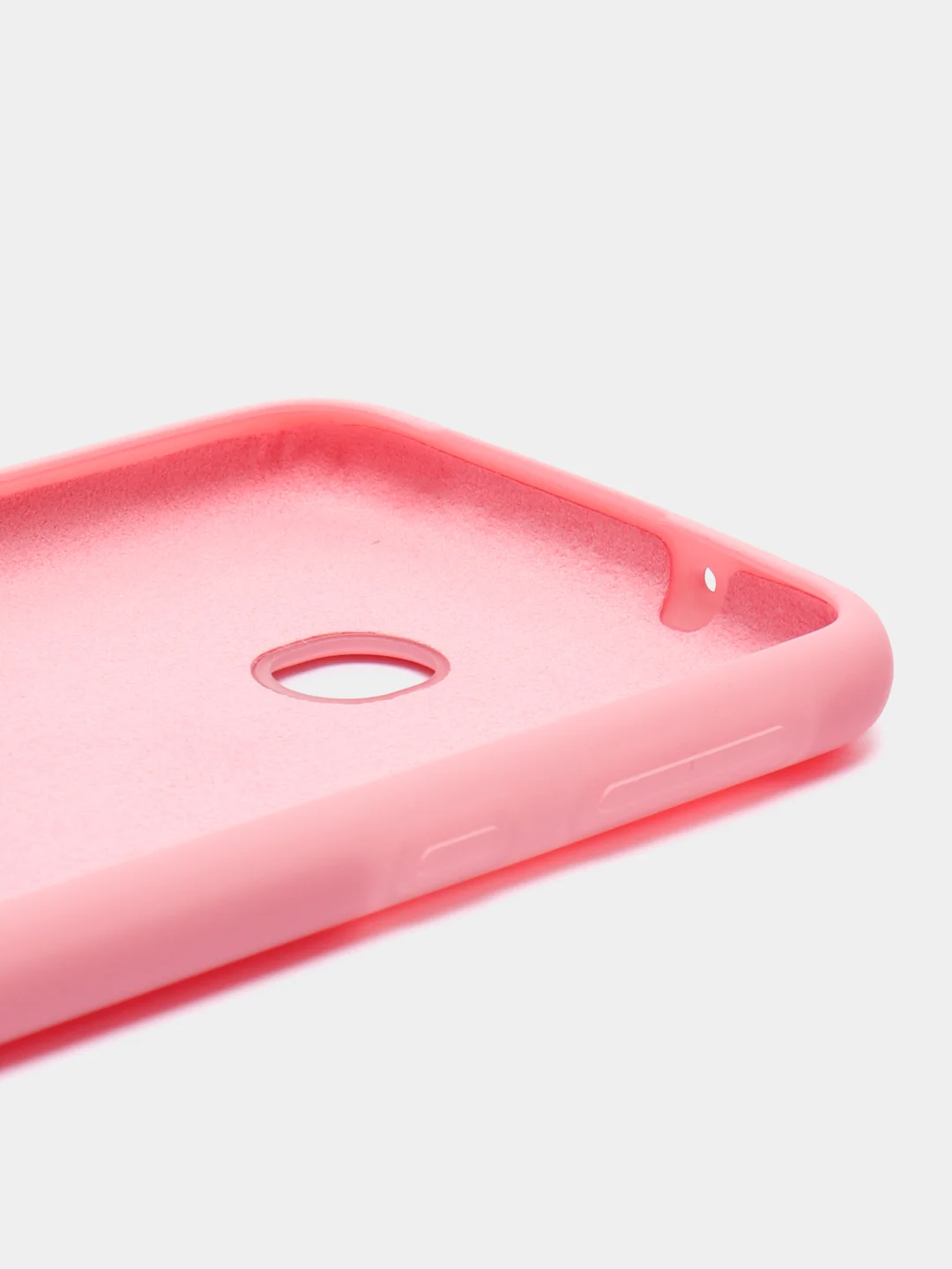 Розовый чехол силиконовый Silicone Cover Case для Samsung Galaxy A6S, M20
