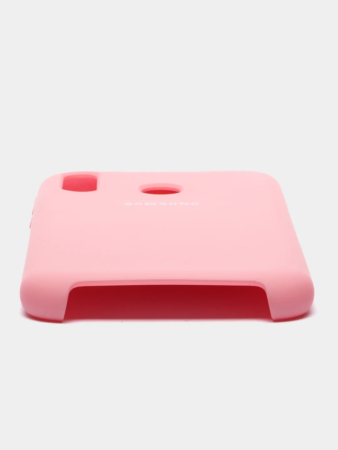 Розовый чехол силиконовый Silicone Cover Case для Samsung Galaxy A6S, M20