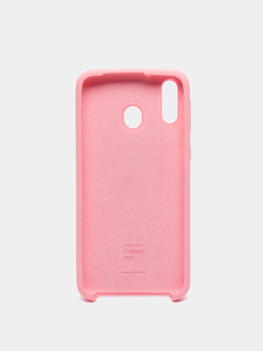 Розовый чехол силиконовый Silicone Cover Case для Samsung Galaxy A6S, M20