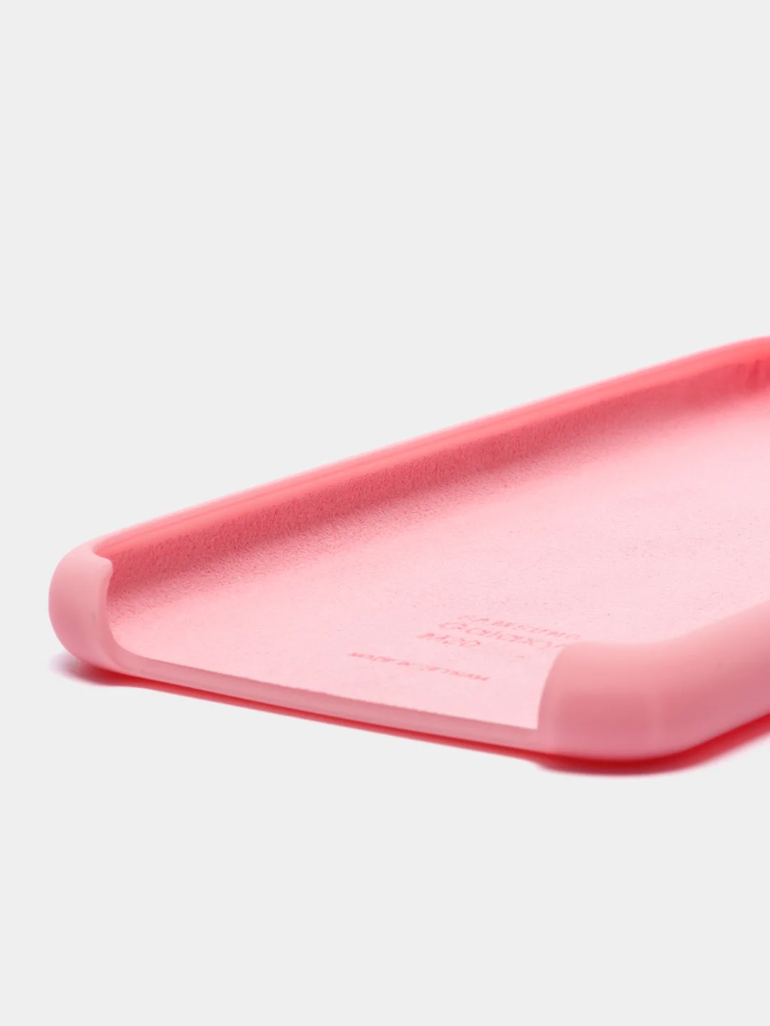 Розовый чехол силиконовый Silicone Cover Case для Samsung Galaxy A6S, M20