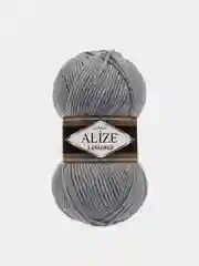 Серый пряжа Alize Lanagold 51% Акрил 49% Шерсть 100г 240м (часть 1)