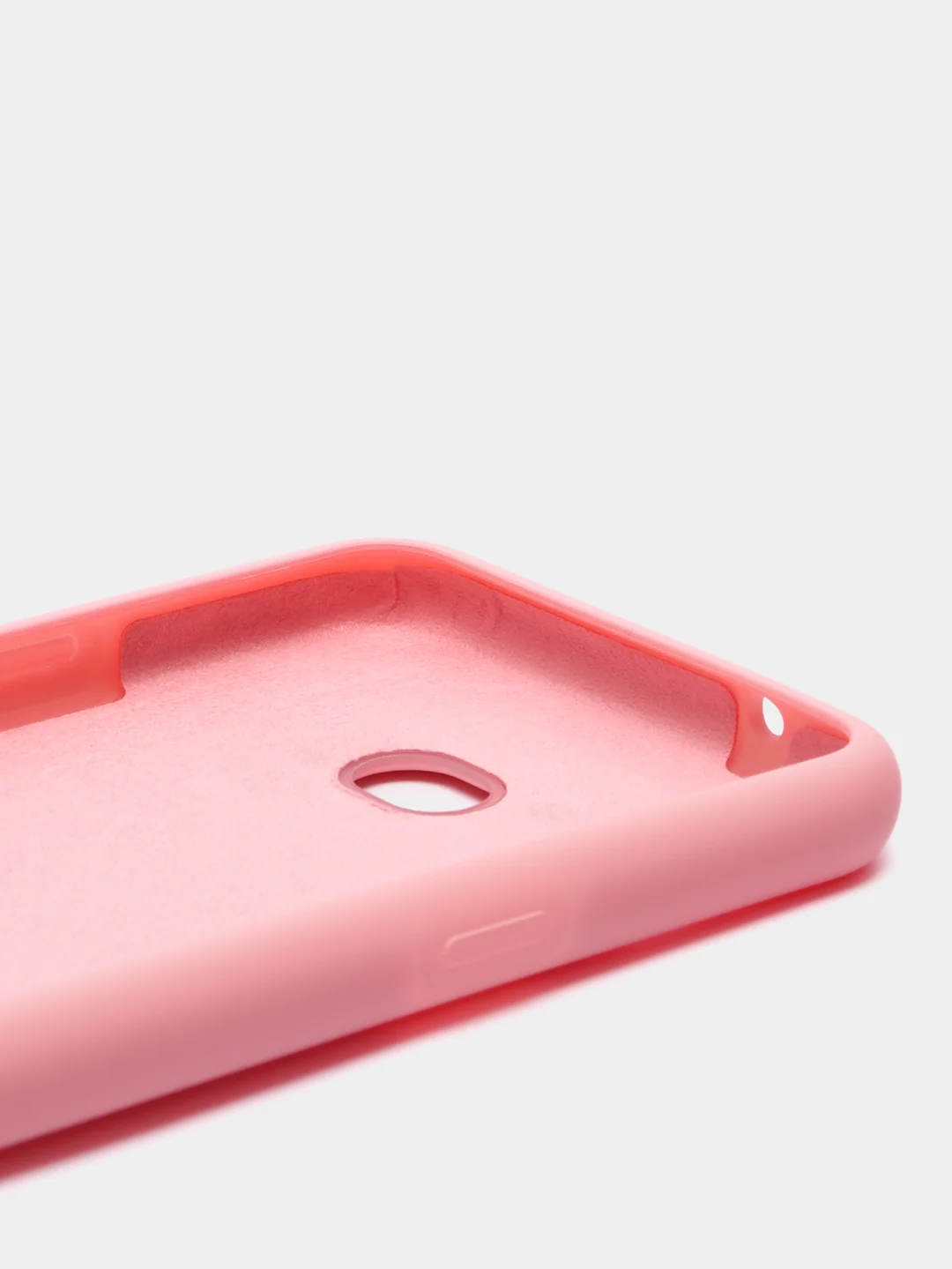 Розовый чехол силиконовый Silicone Cover Case для Samsung Galaxy A6S, M20