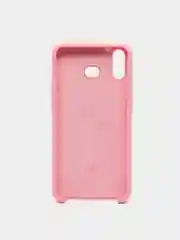 Розовый чехол силиконовый Silicone Cover Case для Samsung Galaxy A6S, M20