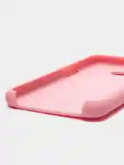 Розовый чехол силиконовый Silicone Cover Case для Samsung Galaxy A6S, M20