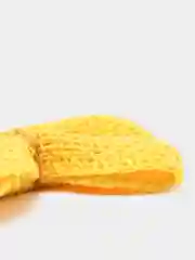 Желтый бант из джута, декоративный