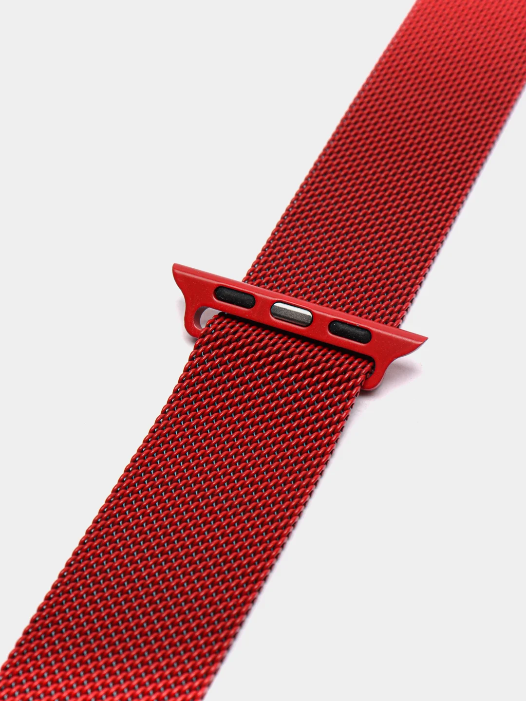 Багровый ремешок для Apple Watch "Миланская петля" 3, 4, 5, 6, 7, SE, металл