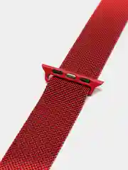 Багровый ремешок для Apple Watch "Миланская петля" 3, 4, 5, 6, 7, SE, металл