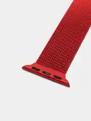 Багровый ремешок для Apple Watch "Миланская петля" 3, 4, 5, 6, 7, SE, металл