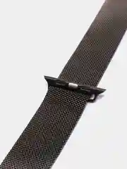 Черный ремешок для Apple Watch "Миланская петля" 3, 4, 5, 6, 7, SE, металл