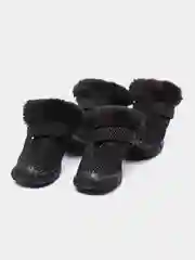 Черный обувь зимняя для собак кошек животных