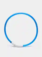 Синий светящийся LED ошейник силиконовый для собак, на USB зарядке
