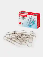 Скрепки большие BRAUBERG, 78 мм, никелированные, гофрированные, 50 штук, 270450