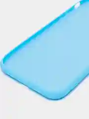 Голубой чехол iPhone 7/8 SE(2020), 7+/8+, XR, 11, 12 mini, 12/12 pro, 12 pro max, силиконовый