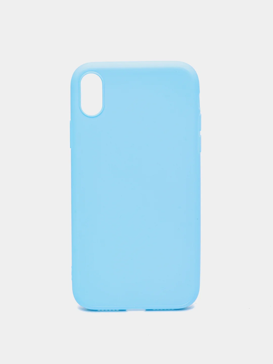 Голубой чехол iPhone 7/8 SE(2020), 7+/8+, XR, 11, 12 mini, 12/12 pro, 12 pro max, силиконовый