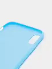 Голубой чехол iPhone 7/8 SE(2020), 7+/8+, XR, 11, 12 mini, 12/12 pro, 12 pro max, силиконовый