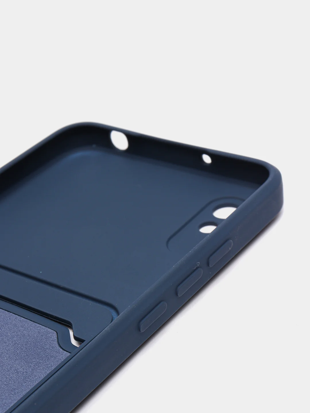 Синий чехол на REDMI 9A / 9C / Note 10 / POCO M3 с карманом для карты и мягкой вставкой