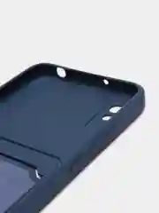 Синий чехол на REDMI 9A / 9C / Note 10 / POCO M3 с карманом для карты и мягкой вставкой
