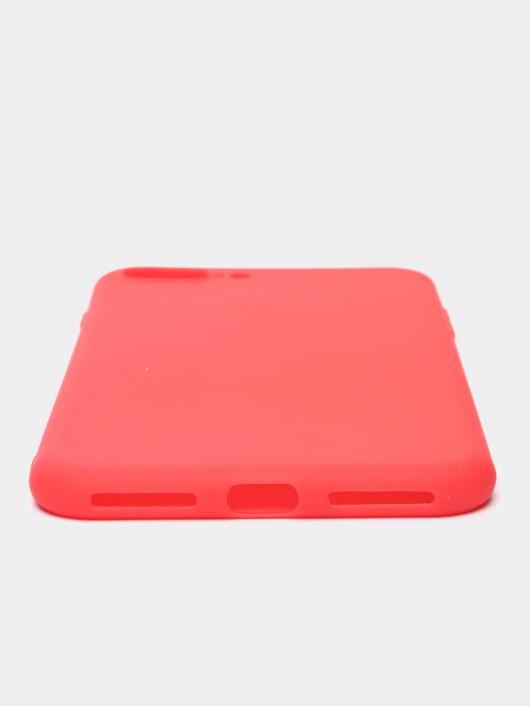 Красный силиконовый чехол IPhone