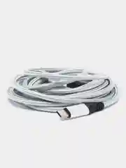 Серебряный кабель зарядный для андроид Type-C, ткань, 2.7м, 1.8м, 1.2м, нейлоновый, алюминевый сплав