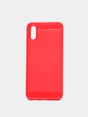 Чехол Xiaomi Redmi 9A, имитация под карбон и металл