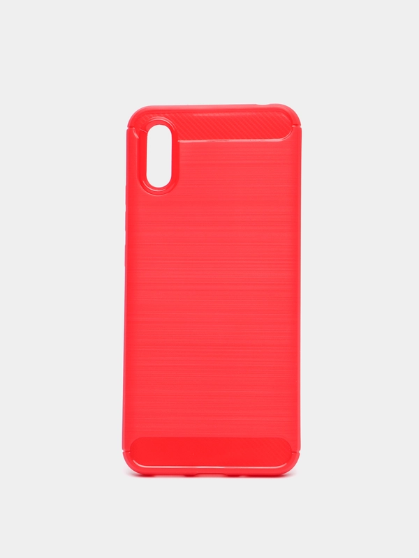 Чехол Xiaomi Redmi 9A, имитация под карбон и металл