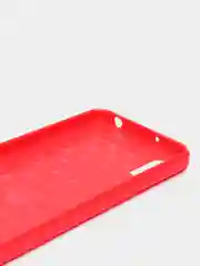 Красный чехол Xiaomi Redmi 9A, имитация под карбон и металл