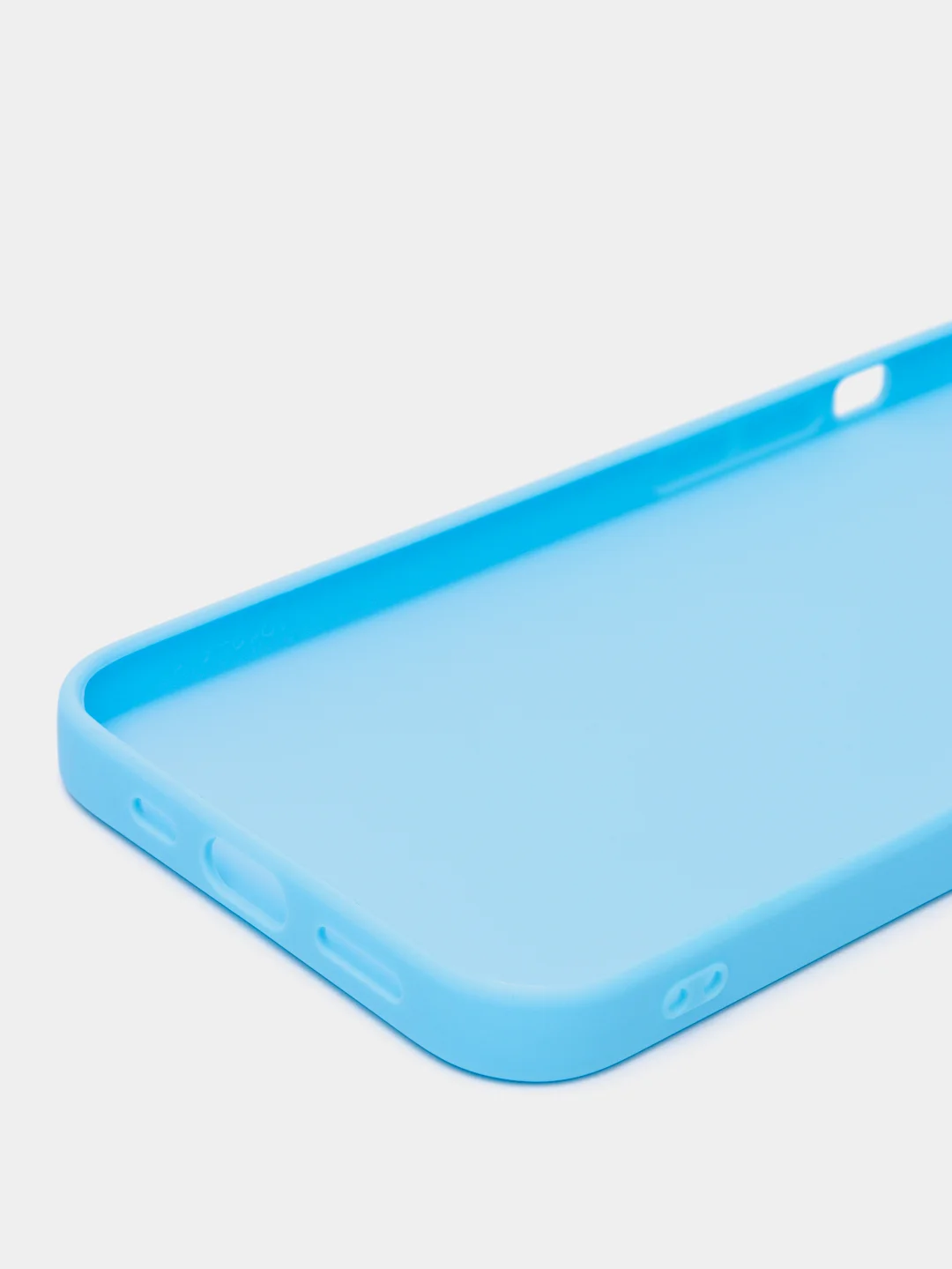 Голубой чехол iPhone 7/8 SE(2020), 7+/8+, XR, 11, 12 mini, 12/12 pro, 12 pro max, силиконовый