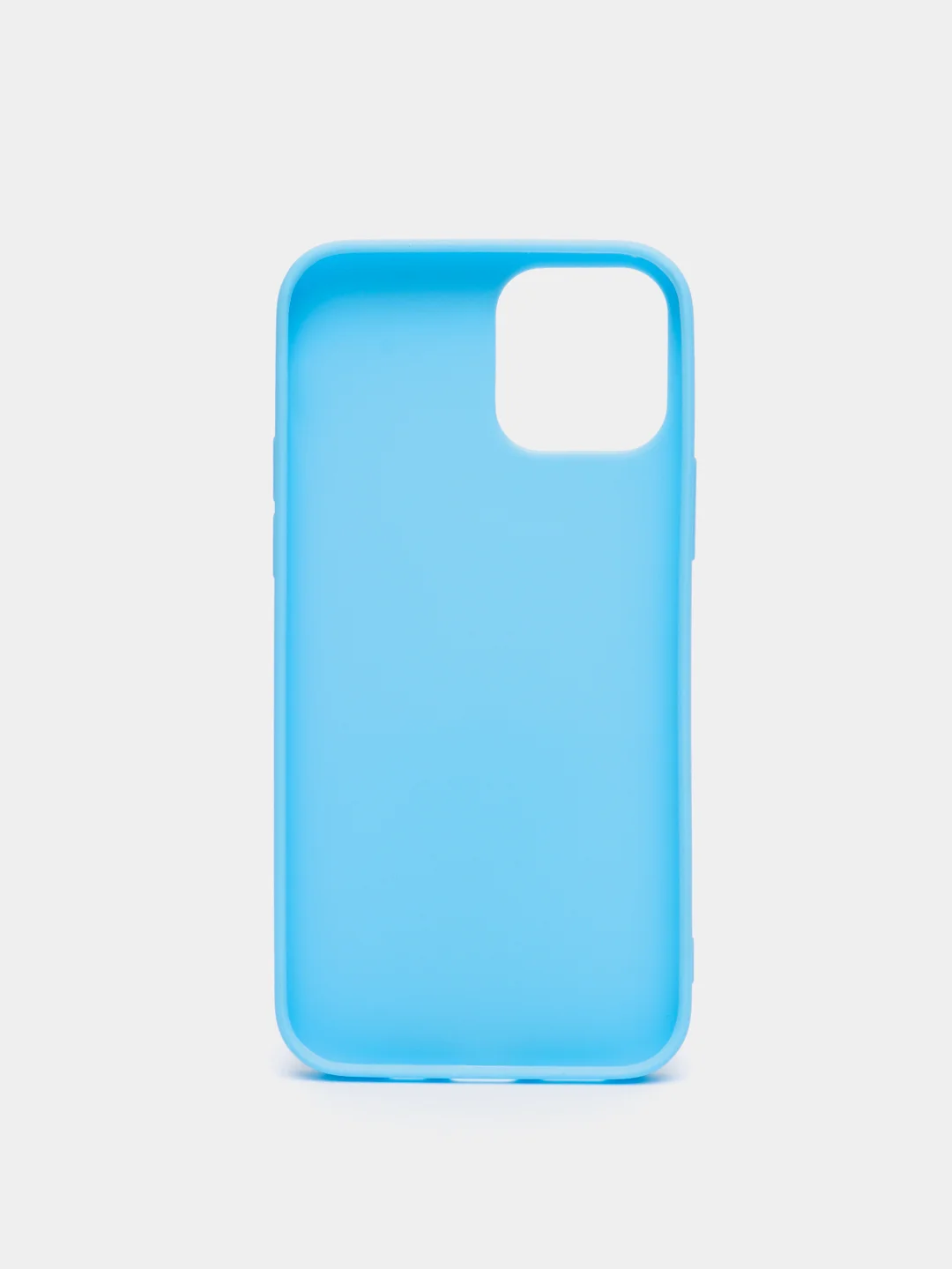 Голубой чехол iPhone 7/8 SE(2020), 7+/8+, XR, 11, 12 mini, 12/12 pro, 12 pro max, силиконовый