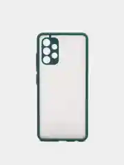 Чехол для Samsung A32 4G матовый, с защитой для камеры с цветными кнопками