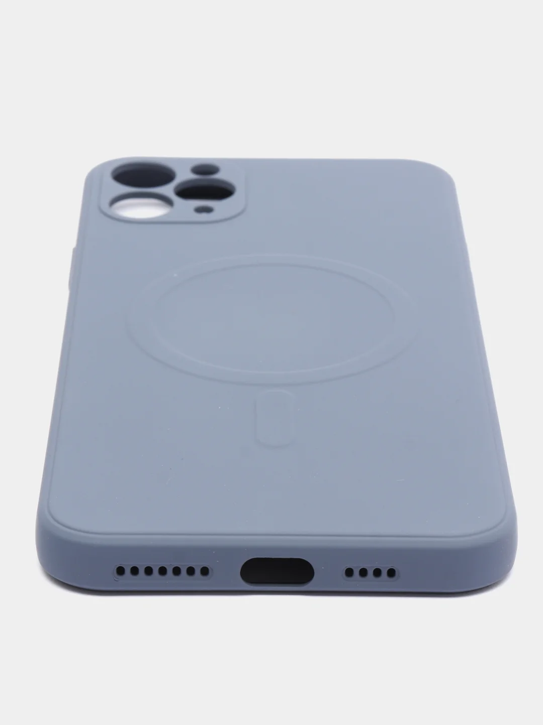 Небесно-голубой чехол Soft Touch silicone case с магнитом MagSafe для iPhone 11, 11Pro, 11Pro Max