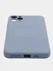 Небесно-голубой чехол Soft Touch silicone case с магнитом MagSafe для iPhone 11, 11Pro, 11Pro Max