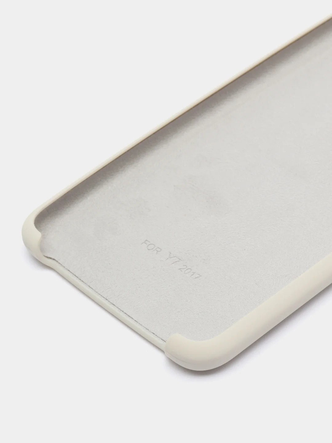 Серый меланж чехол силиконовый Silicone Cover Case для Huawei Honor Y7 2017