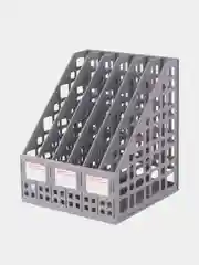 Лоток вертикальный для бумаг BRAUBERG "MAXI Plus", 240 мм, 6 отделений, сетчатый, 237016