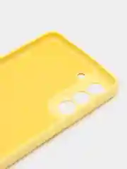 Желтый чехол для Samsung с бархатом внутри S21 FE