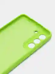 Салатовый чехол для Samsung с бархатом внутри S21 FE